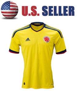 NEW COLOMBIA Soccer Home Jersey Shirt 2011 2012 Sz S M L XL Camiseta 
