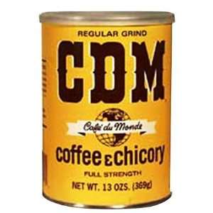 CDM Coffee & Chicory, Regular Grind, 13 oz Cans, 4 ct (Quantity of 2)