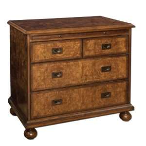   Inch Norwich Drawer Chest Refined, Classic Chest Faced In Cedar Burl