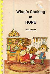   PA 1986 RARE COOK BOOK *WHATS COOKING AT *HOPE PRESBYTERIAN CHURCH