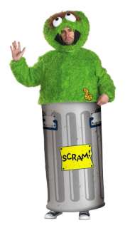   OSCAR THE GROUCH Mens Mascot Character Halloween Fun Costume  