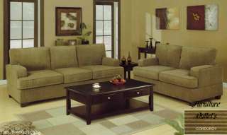 Sofa + Loveseat Love Seat Couches Set Suede 6 Colors New  