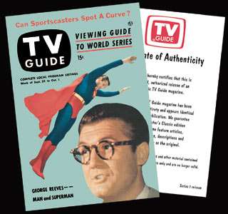 Superman TV Guide REPRINT Sept. 25 1953 Issue  