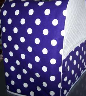 Purple Polka Dot Quilted Cover for KitchenAid Mixer NEW  