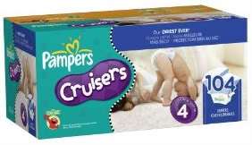 Pampers Cruisers Baby Diapers, 3 4 5 6 or 7, You Choose  
