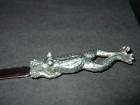 silver pewter frog letter opener desk accessory expedited shipping 