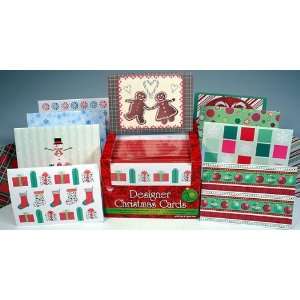  70 Christmas Holiday Greeting Note Cards & Envelopes Box Set (Blank 