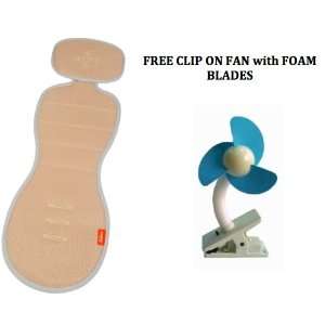   Cool Mee Universal Car Seat Liner Cover with FREE CLIP ON FAN (SAND