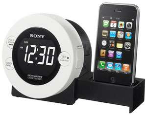 Sony ICF C7IP Clock Radio for iPod and iPhone with Hidden Sliding Dock 
