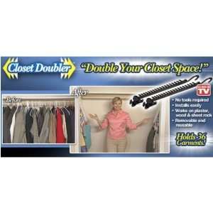 Closet Doubler  Closet Organizer   2 Pack 