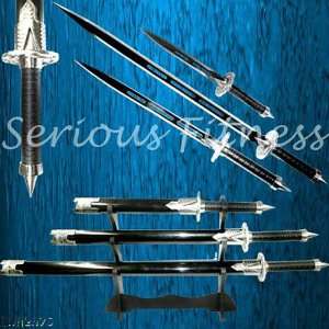   Edged Fanstasy Swords Sword Set with Display Rack