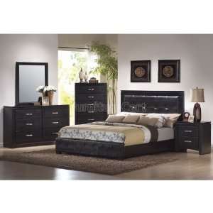 Coaster Furniture Dylan Upholstered Low Profile Bedroom Set (King 