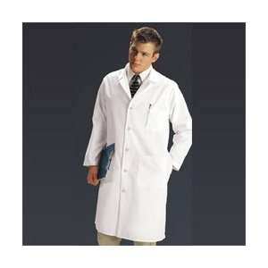  Medline Full Length Lab Coat, Unisex, White, Size 44 