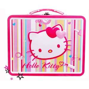    Hello Kitty Child Tin Lunch Box Bag Collectible Toys & Games