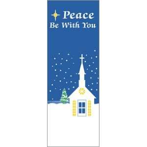  30 x 84 in. Holiday Banner Peace Be with You Everything 