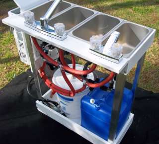 Portable Concession Sink 3 Compartment Hand Washing for Tent or 