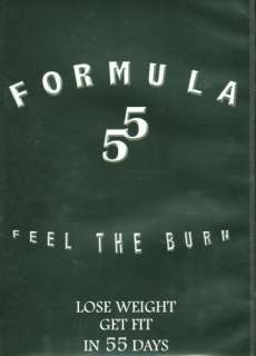FORMULA 55 FEEL THE BURN LOSE WEIGHT GET FIT IN 55 DAYS DVD NEW SEALED 