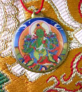   BELOVED GREEN TARA TIBETAN BUDDHIST PENDANT NECKLACE NEPAL  