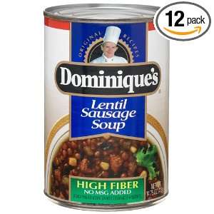 Dominiques Lentil Sausage Soup Grocery & Gourmet Food