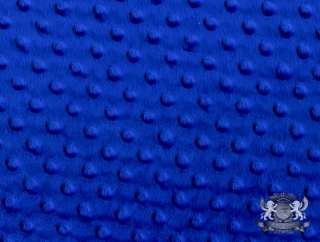 MINKY DIMPLE DOT CUDDLE ROYAL BLUE SEW FABRIC / 60 WIDE BY THE YARD 