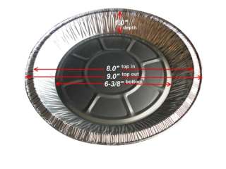   Deep 500CS   Disposable Aluminum Pie Plate Tin Ref # 2000 40  