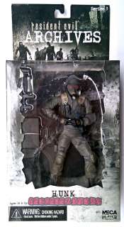 Neca Resident Evil Archives Biohazard Hunk 7 Figure  