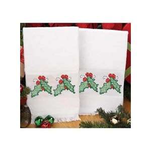   The Season Terry Towel Pair Stamped Cross Stitch Kit