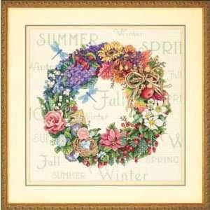  Wreath of All Seasons, Cross Stitch from Dimensions Arts 
