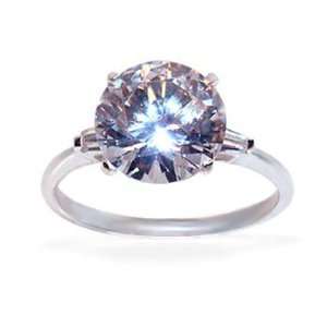   Sterling Silver 2 CTW Simulated Cubic Zirconia Diamond Ring Jewelry
