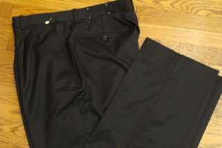 New Richard Harris Pleated Black Wool Blend Dress Pants Size 39  