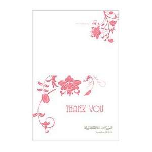  Floral Wedding Thank You Cards   Personalized
