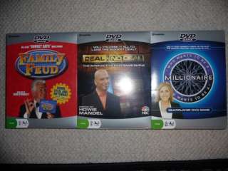 DVD GAME DEAL NO DEAL FAMILY FEUD WHO WANTS MILLIONAIRE  