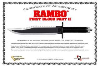 Rambo First Blood Part II Knife Standard Edition MC RB2 *NEW*  
