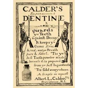   Dentine Teeth Guards Powder   Original Print Ad