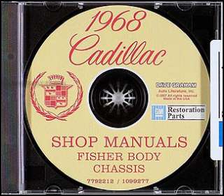   Manual and Body Manual CD Calais Deville Eldorado Fleetwood  