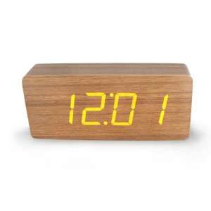  Yellow LED Modern Digital Alarm Clock Desktop Calendar 