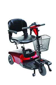   Bobcat Red 3 Wheel Electric Compact Mobility Power Scooter Wheelchair