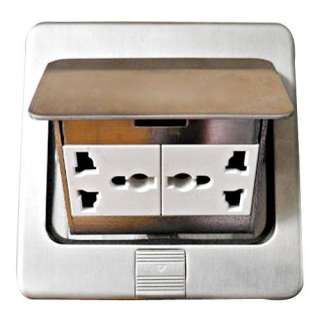 Duplex POP UP Floor Ground Outlet Socket Receptacle New  