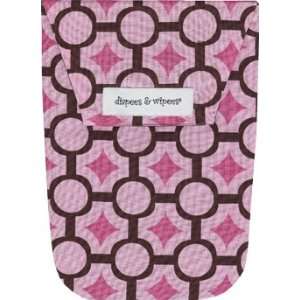  Diapees & Wipees Mod Maze Pink Baby Diapering Bag Baby