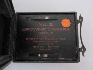   No. 2 Model D Brownie Camera   1901 1933   120 film camera  