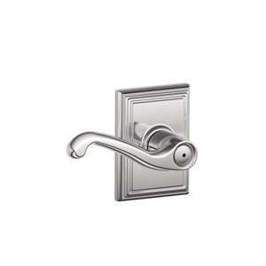   Chrome Privacy Flair Style Lever with Addison Rose
