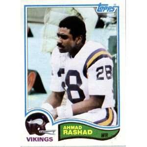  1982 Topps # 397 Ahmad Rashad Minnesota Vikings Football 