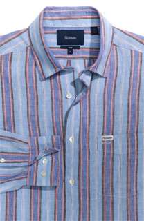 Façonnable Club Fit Stripe Linen Shirt  