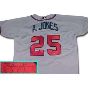 Andruw Jones Atlanta Braves Autographed Grey Jersey