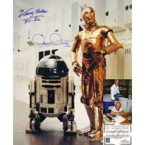 Anthony Daniels C 3PO Kenny Baker R2 D2 Signed 16x20  