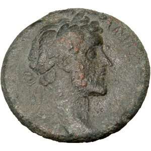 ANTONINUS PIUS Thunderbolt Macedonia Rare Authentic Ancient Ancient 