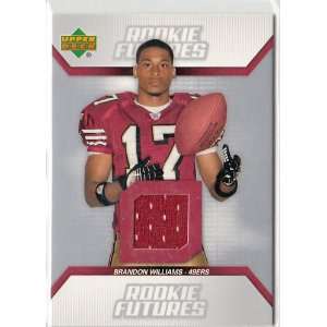  2006 BRANDON WILLIAMS 49ERS UD ROOKIE FUTURES JERSEY 