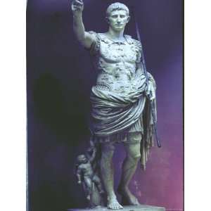  Statue of Emperor Caesar Augustus as General Stretched 