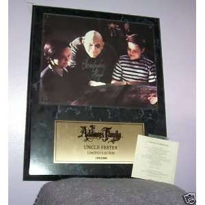 CHRISTOPHER LLOYD AUTOGRAPHED FRAMED PLAQUE