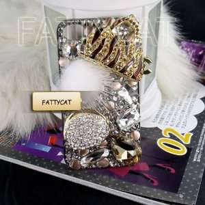 Crystal 3D swarovski Hard Case for iPhone 4/4S Golden Fox Fur Sold By 